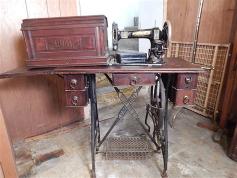 Vintage Sewing Machine Metal Stand 